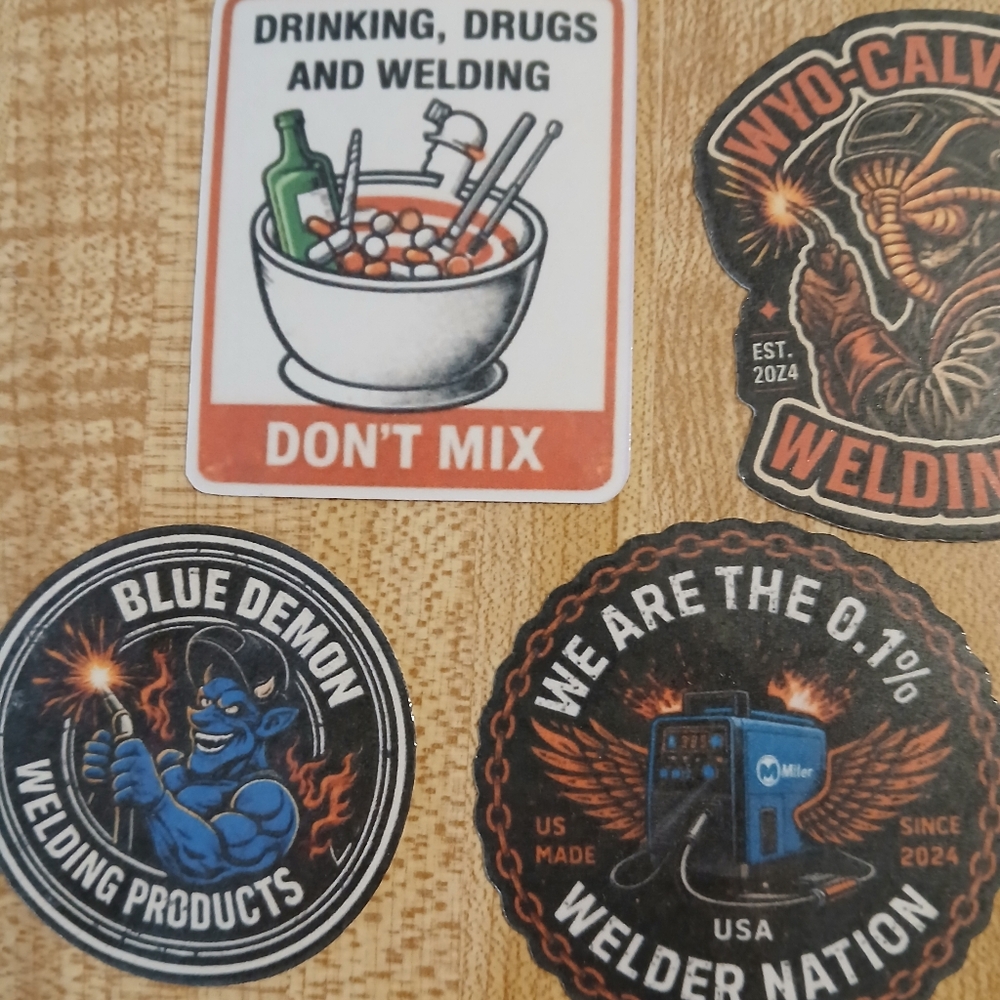 Welding Sticker Pack — Bold Multi-Color Set - Picture 3 of 5